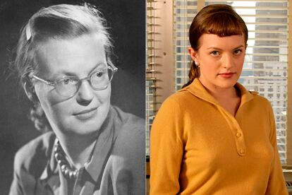 Shirley Jackson y Elisabeth Moss en sus tiempos de 'Mad Men'.