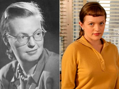 Shirley Jackson y Elisabeth Moss en sus tiempos de 'Mad Men'.