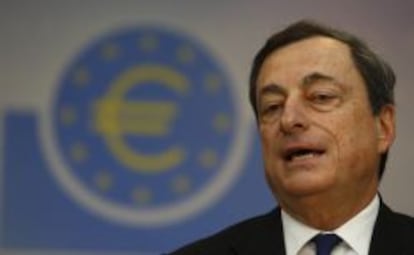 Mario Draghi, presidente del BCE. 