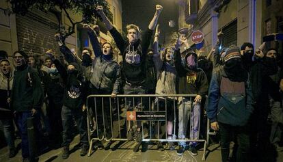 Manifestants en una de les protestes pel tancament del Banc Expropiat.