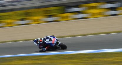 Jorge Lorenzo, durante el entrenamiento.