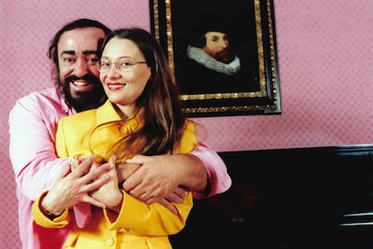 Pavarotti y Nicoletta Mantovani.