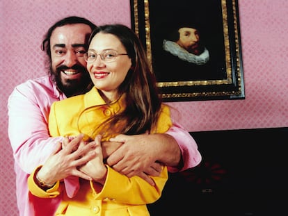 Pavarotti y Nicoletta Mantovani.