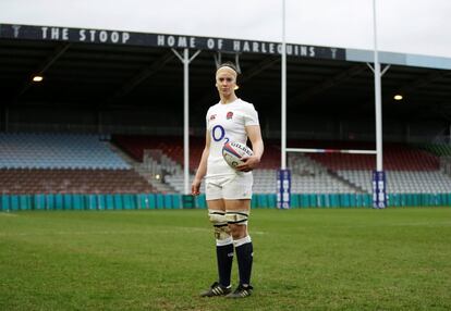 “Como capitana de rugby, un deporte considerado masculino en el pasado, nunca sentí desigualdad de género”, dice Sarah Hunter, en el campo del equipo The Stoop en el oeste de Londres. Reino Unido está en el puesto 20 del ránking, pero en el último año ha disminuido el número de legisladoras y directivas en el país británico.