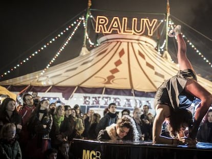 Carpa del circo Raluy, en 2013.