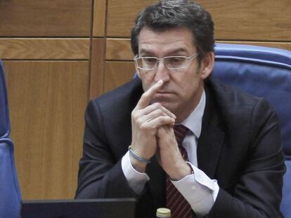 Feij&oacute;o, en un pleno del Parlamento el pasado 7 de marzo.