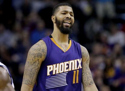 Markieff Morris, durante un partido con los Phoenix Suns.