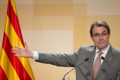 Artur Mas presents his plans for the rest of his current term on Tuesday.