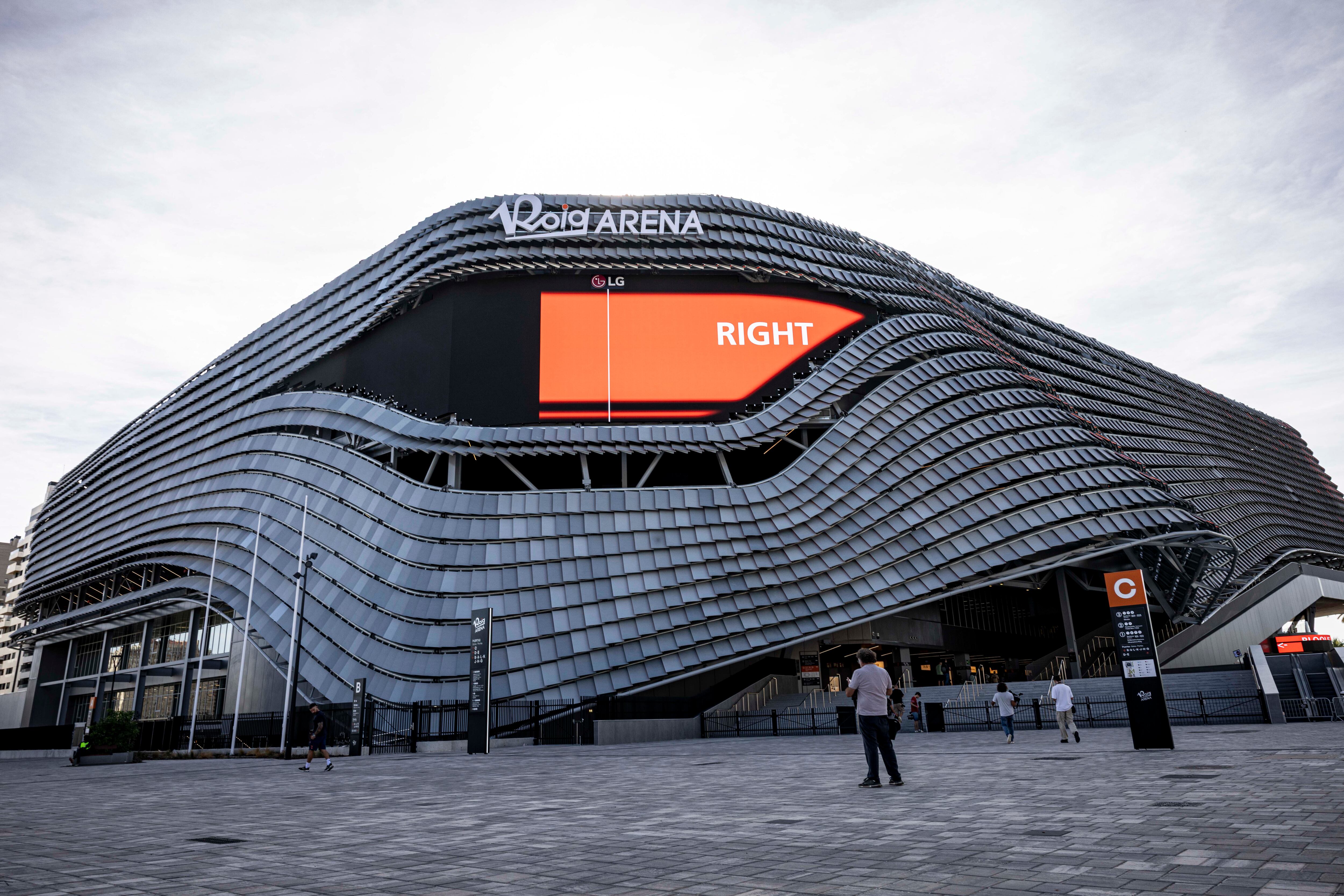 Fachada del Roig Arena.