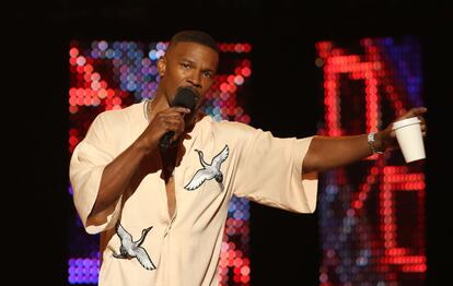 El actor, comediante y cantate de R&B Jamie Foxx, durante la gala.