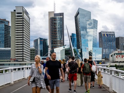 Financial center of Vilnius, the capital of Lithuania.