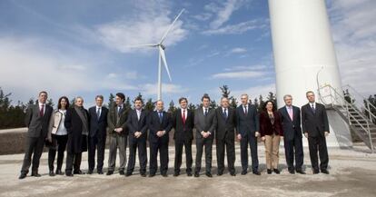 Inauguración del parque eólico sin primas entre Aranga y Guitiriz.