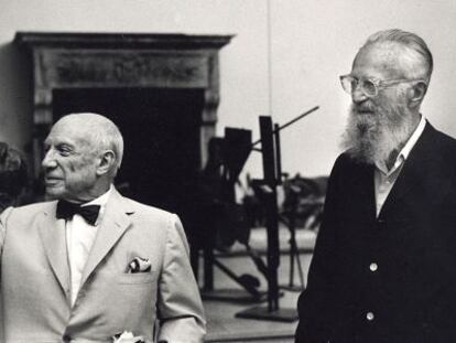 Fotografía de Roberto Otero de Picasso con Edward Steichen