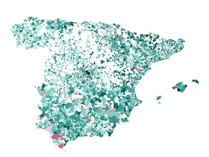 Mapa | Cómo han variado las cuentas de cada municipio desde el máximo de 2012: la mitad no tenía deuda antes de la pandemia