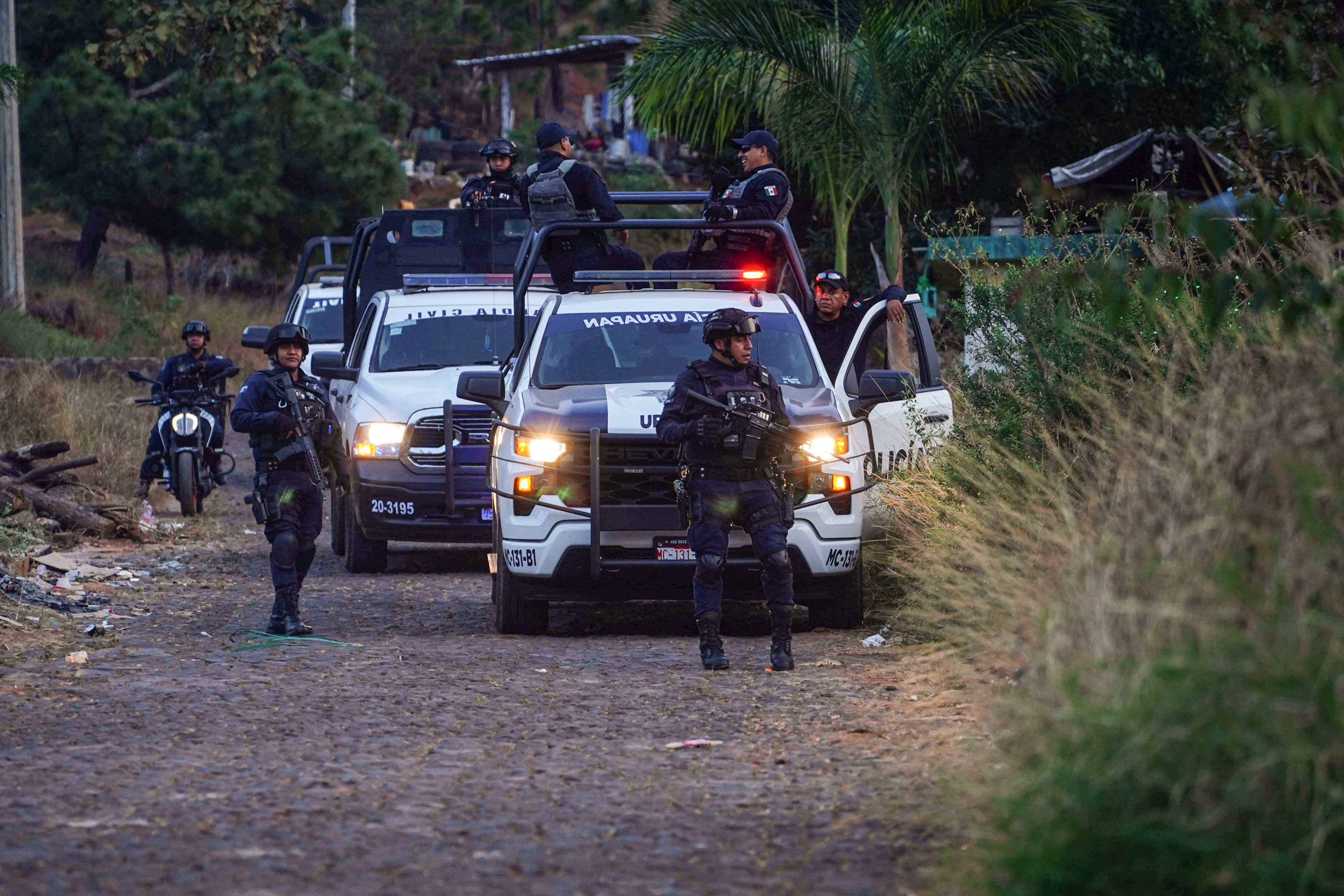 Cinco policías muertos en una emboscada en Michoac