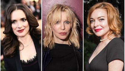 Winona Ryder, Courtney Love y Lindsay Lohan.