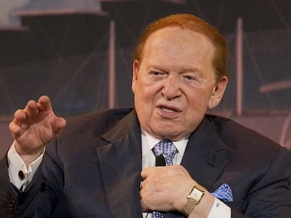 El estadounidense Sheldon Adelson, presidente de Las Vegas Sands.