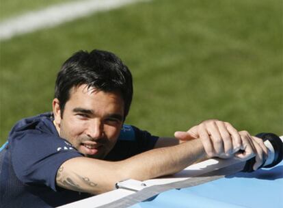 Deco, durante un entrenamiento.