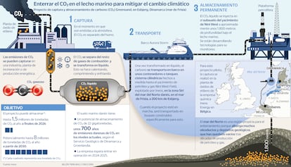 Captura Transporte y Almacenamiento de CO2 Dinamarca Gráfico