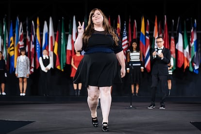 Bryant, en un desfile durante la semana de la moda de Nueva York 2017.