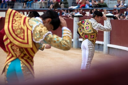 Paseíllo en la plaza de Las Ventas.