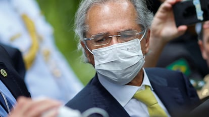 Ministro da Economia, Paulo Guedes, no dia 7 de maio em Brasília.