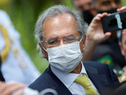 Ministro da Economia, Paulo Guedes, no dia 7 de maio em Brasília.