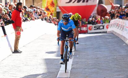 Mikel Landa, el 28 de marzo en la Semana de Coppi y Bartali.