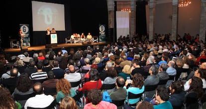 Assemblea de Guanyem Madrid al Círculo de Bellas Artes.