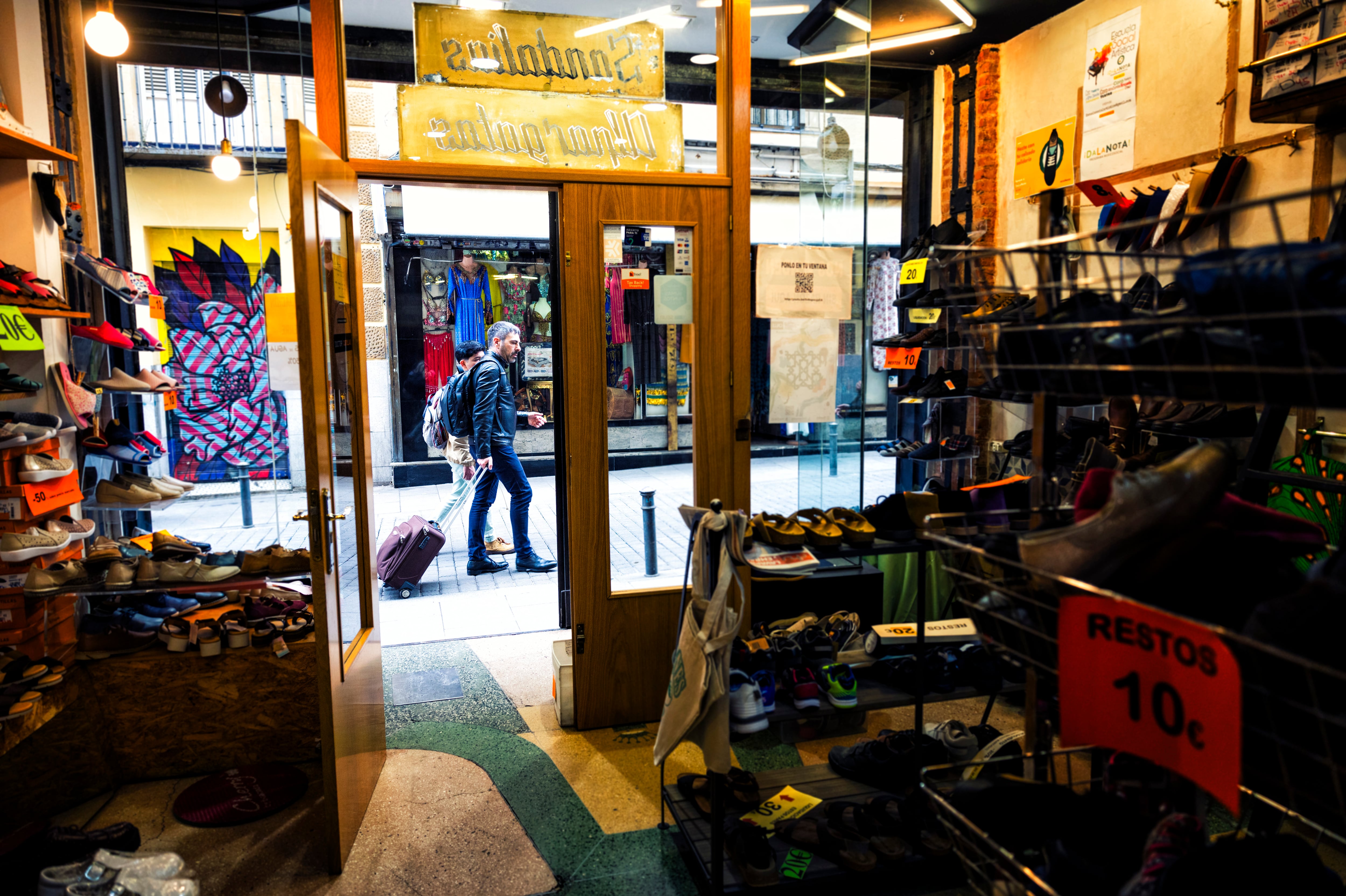 Zapatería Vinigón, en la calle Tribute, en el barrio madrileño de Lavapiés.