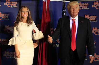La figura de la primera dama de los Estados Unidos, Melania Trump, presentada este jueves