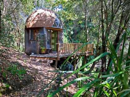 Uma cabana em forma de cogumelo é a casa mais visitada no mundo via Airbnb