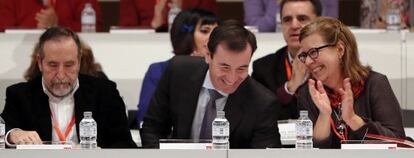 Comité regional del PSM. De izquierda a derecha: Juan Barranco, Tomás Gómez y Manu Menéndez.