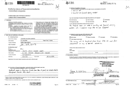 Emilio Lozoya como beneficiario de Tochos Holding Limited