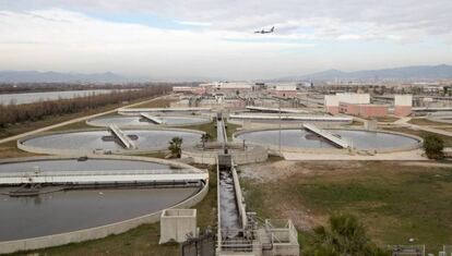 La planta depuradora del Baix Llobregat.