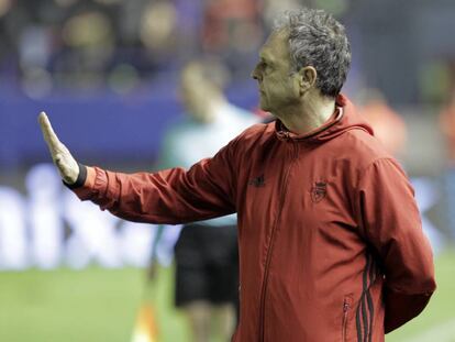 Joaqu&iacute;n Caparr&oacute;s en el &uacute;ltimo partido de Osasuna en Copa. 