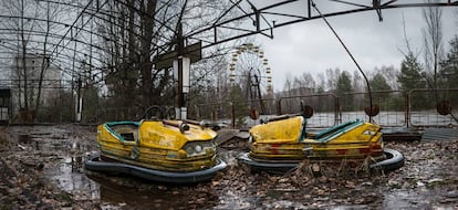 Parque de atracciones en Pripyat, cerca de la central de Chernóbil (Ucrania).