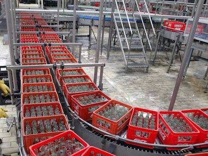 Trabajador de la planta de Coca-Cola en Fuenlabrada
