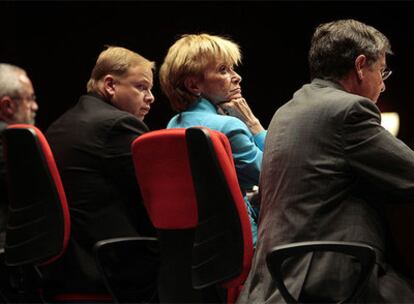 Del Alcázar, Orengo, Fernández de la Vega y Tomás, ayer en Gandia.