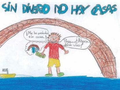 Representación de la crisis de Diego Gimeno, alumno de 4º de Primaria.