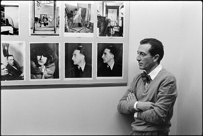 Javier Utray con Duchamp. Javier Campano, 1984