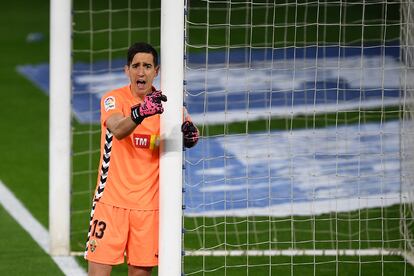 Edgar Badía, en el partido contra el Celta en Balaídos.