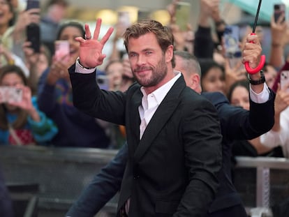 El actor Chris Hemsworth, a su llegada al estreno de 'Tyler Rake 2', en Madrid, el 7 de junio.