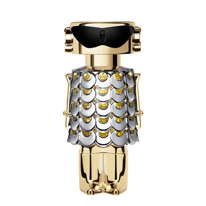 El perfume del momento es Fame, de Paco Rabanne. Con un frasco que recuerda al icónico chain mail dress de la marca, es afrutado, divertido y sensual. 35% de descuento: ahorra 23 euros.