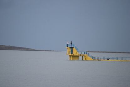 Todo un símbolo, el trampolín amarillo, el Blackrock.