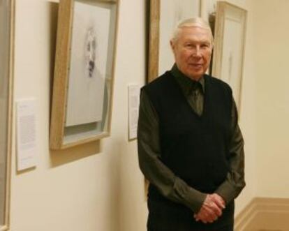 Louis le Brocquy en 2006, durante la celebración de su 90 cumpleaños en la Galería Nacional de Irlanda.