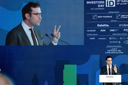 El ministro de Economía, Carlos Cuerpo, interviene en un almuerzo-coloquio en la XV edición del foro financiero internacional Spain Investors Day.