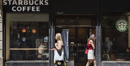 Tienda de Starbucks, en Barcelona. 