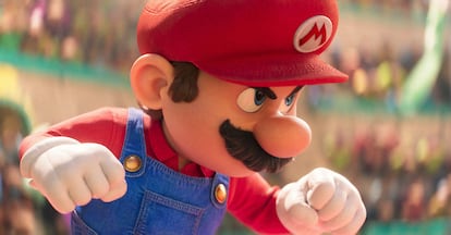Mario en su nueva versión animada con voz de Chris Pratt en 'Super Mario Bros: La película'.