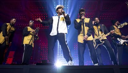 Bruno Mars en un concierto en Lille, (Francia).